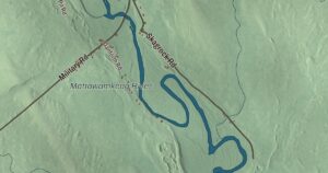 Close-up of the Haynesville, Maine aerial map