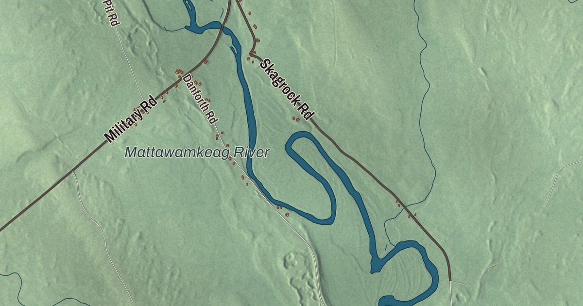 Map of Haynesville, Maine
