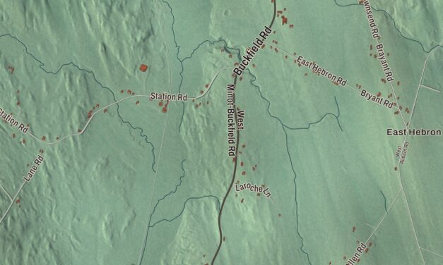 Map of Hebron, Maine