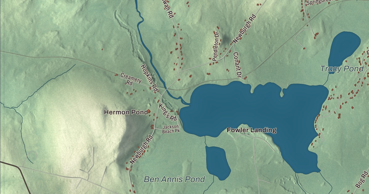 Map of Hermon, Maine