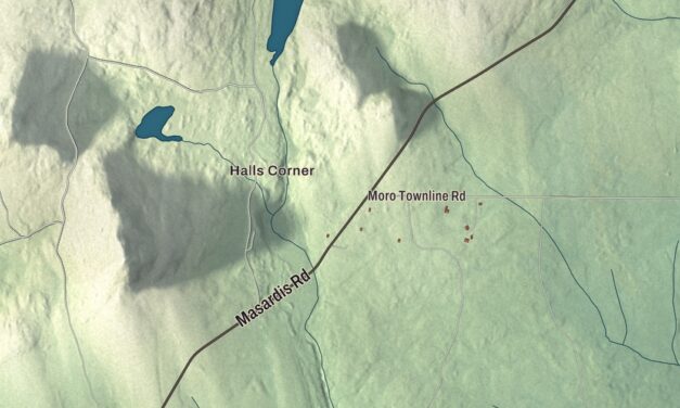Map of Hersey, Maine