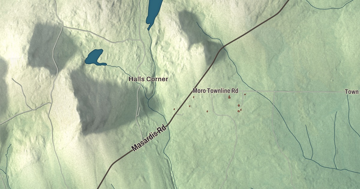 Map of Hersey, Maine