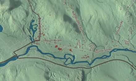 Map of Hiram, Maine