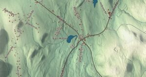 Close-up of the Holden, Maine aerial map