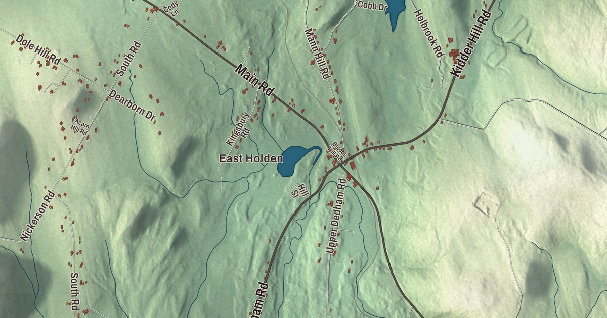 Map of Holden, Maine