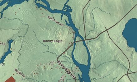 Map of Hollis, Maine