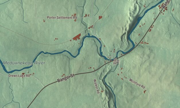 Map of Houlton, Maine