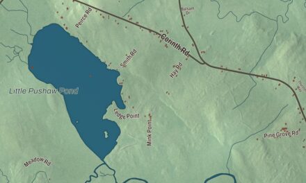 Map of Hudson, Maine