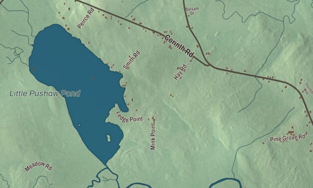 Map of Hudson, Maine