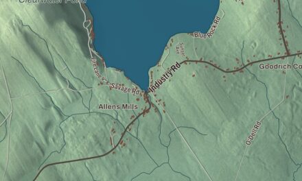 Map of Industry, Maine