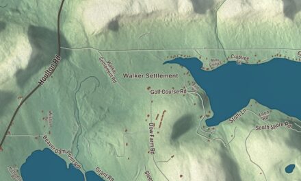Map of Island Falls, Maine
