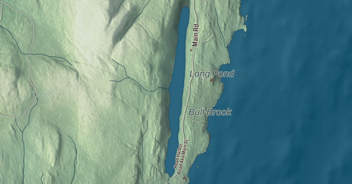 Map of Isle au Haut, Maine