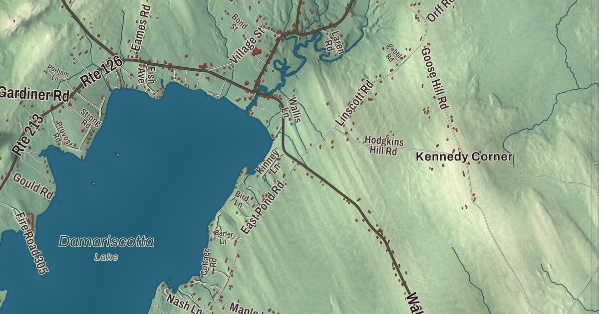 Map of Jefferson, Maine
