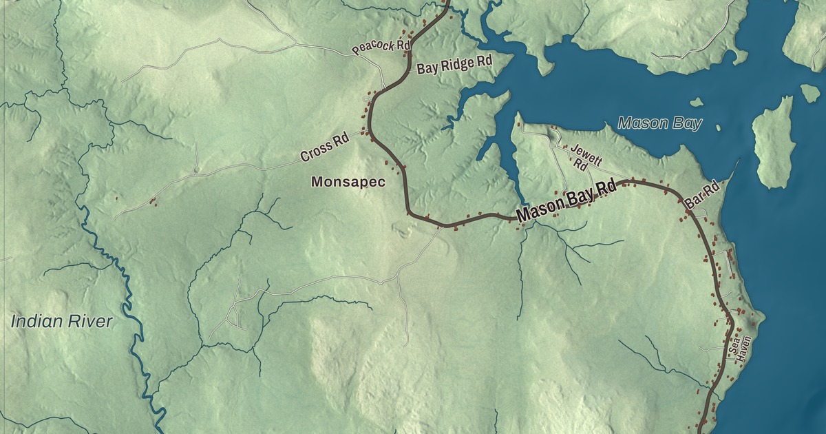 Map of Jonesport, Maine