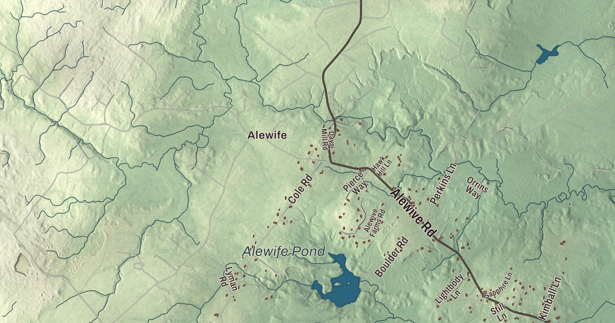 Map of Kennebunk, Maine