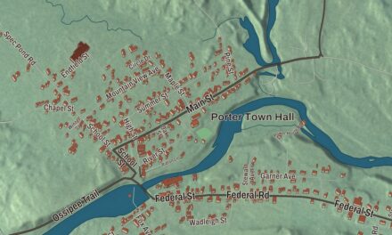 Map of Kezar Falls, Maine