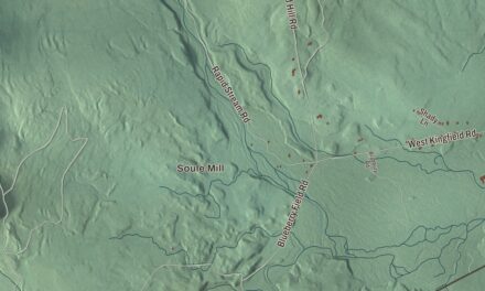 Map of Kingfield, Maine