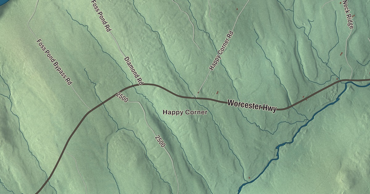 Map of Kingsbury, Maine