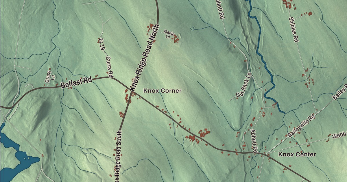 Map of Knox, Maine