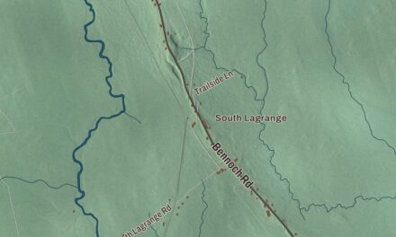 Map of Lagrange, Maine