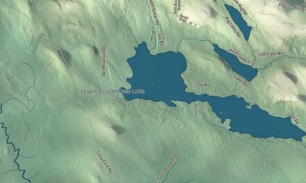 Map of Lakeville, Maine