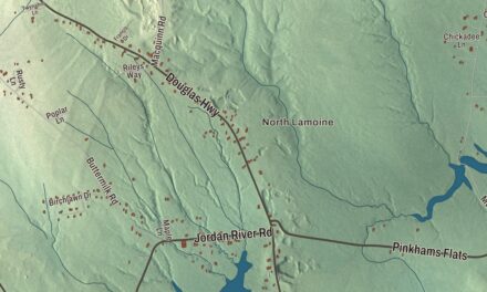 Map of Lamoine, Maine