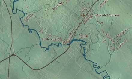 Map of Lebanon, Maine