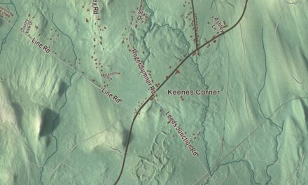 Map of Leeds, Maine