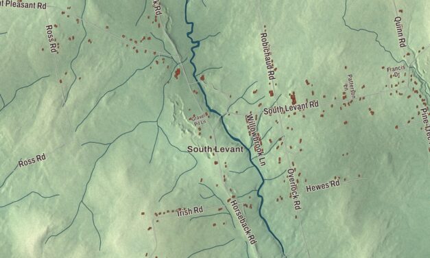 Map of Levant, Maine