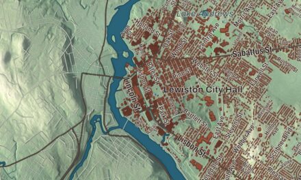 Map of Lewiston, Maine