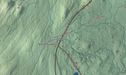 Map of Liberty, Maine