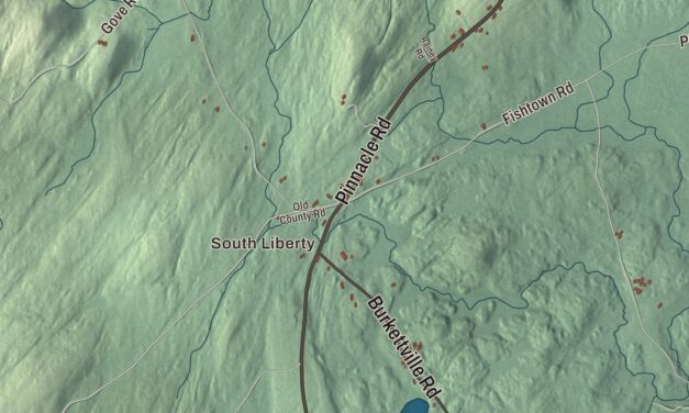 Map of Liberty, Maine
