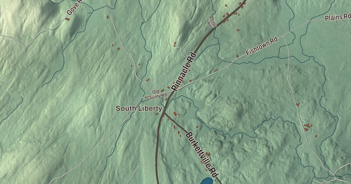 Map of Liberty, Maine