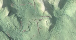 Close-up of the Limerick, Maine aerial map