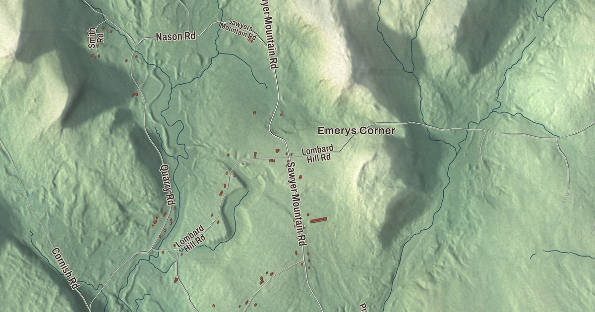 Map of Limerick, Maine