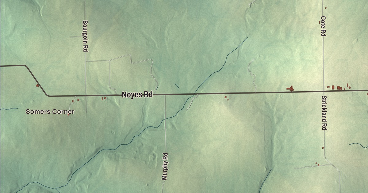 Map of Limestone, Maine