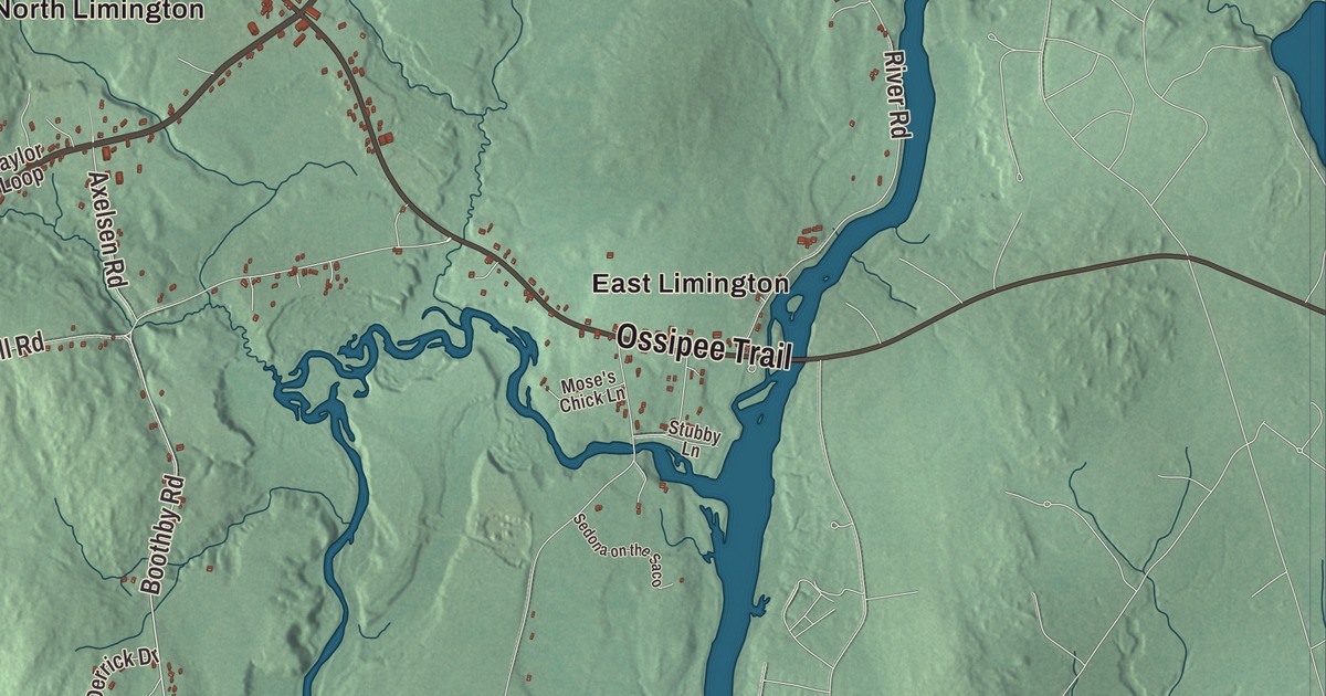 Map of Limington, Maine