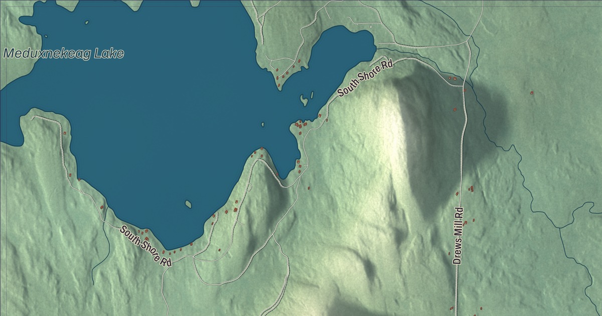 Map of Linneus, Maine