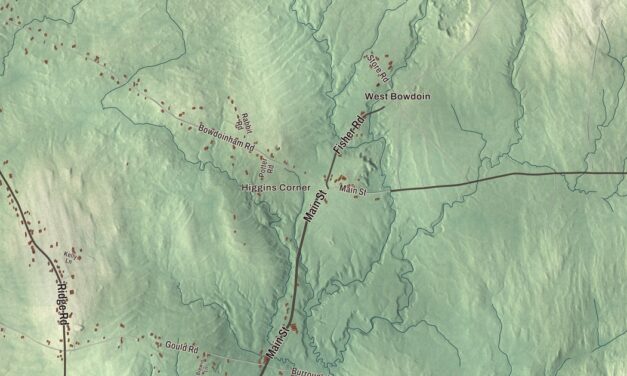 Map of Lisbon, Maine