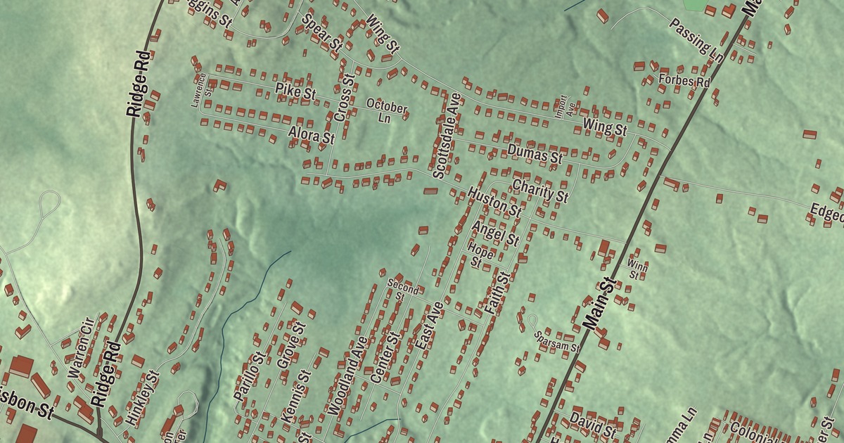 Map of Lisbon Falls, Maine