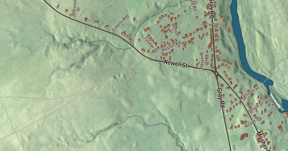 Map of Little Falls, Maine