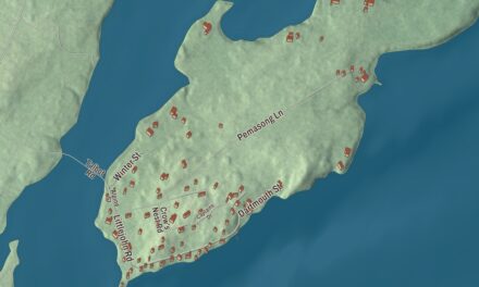 Map of Littlejohn Island, Maine