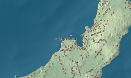 Map of Long Island, Maine