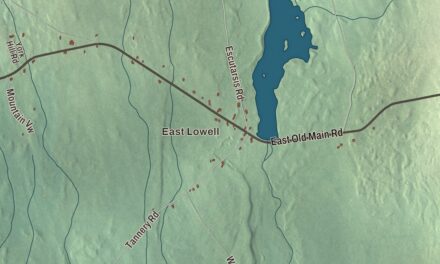 Map of Lowell, Maine
