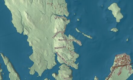 Map of Lubec, Maine