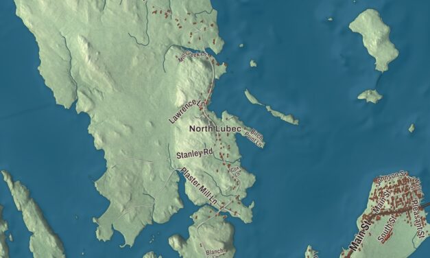 Map of Lubec, Maine