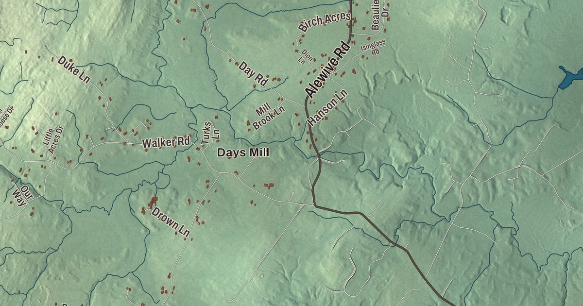 Map of Lyman, Maine