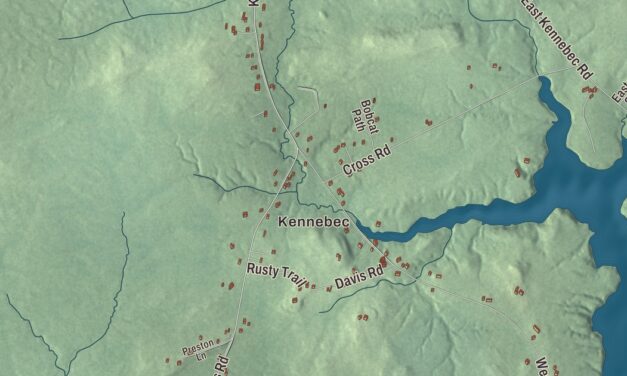 Map of Machias, Maine