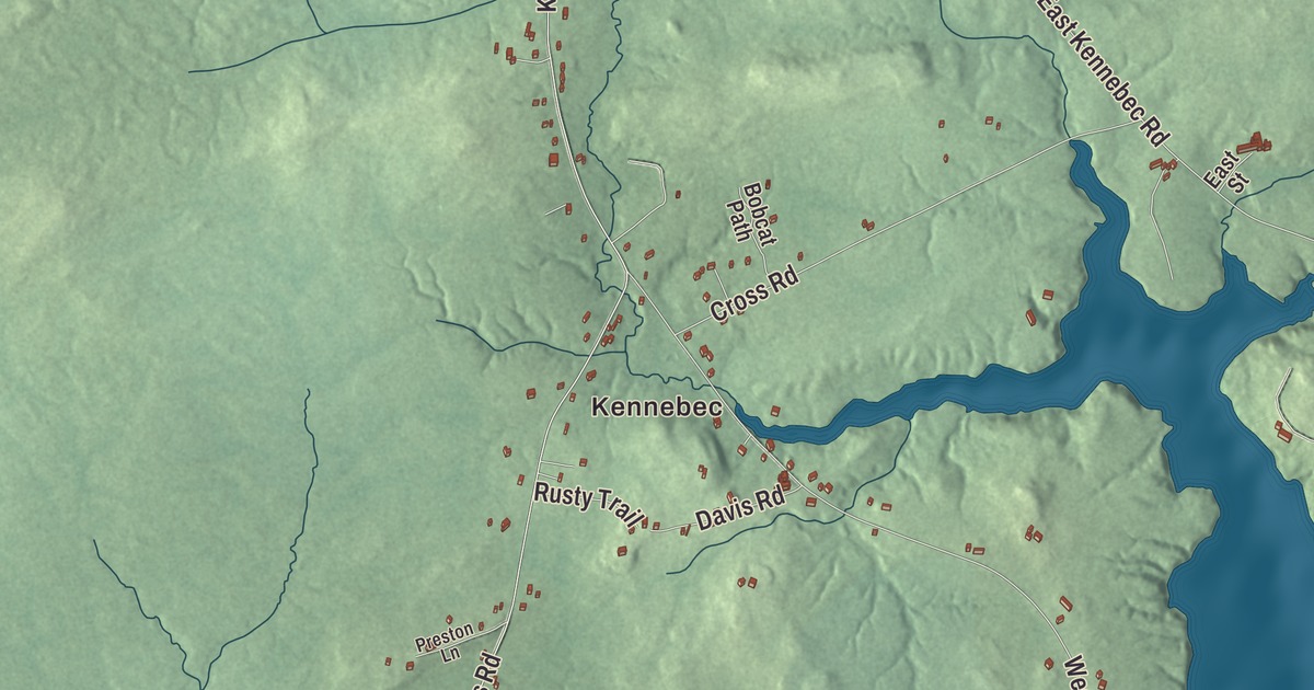 Map of Machias, Maine