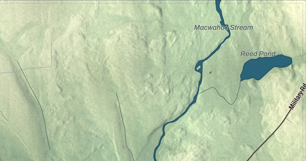 Map of Macwahoc, Maine